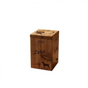 B.S. Urne funéraire en bois écologique de style américain, personnalisable, pour adultes, pour garder les cendres, durable et naturelle - Product Image 2