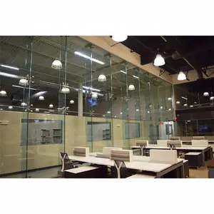 Panel de vidrio templado de 8mm, 10mm, 12mm, Partición de oficina, pared de vidrio, Partición de vidrio, pared de oficina