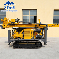 Foreuse hydraulique tout-en-un ZDRC avec fonction de carottage de roche, machine de forage de puits d'eau portable pour travaux de forage sur site