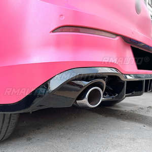 For VW Golf MK8 GTI 2020-2024 Body Kit Rear Bumper <b>Splitter</b> Glossy Black With Lamp Style Rear Bumper Cover Car Accessories - Product Image 4
