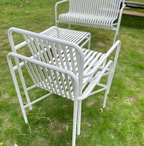 Meubles de patio Ensemble de jardin en aluminium Chaise longue et table d'extérieur en métal Restaurant Café Balcon <span class=keywords><strong>Terrasse</strong></span> - Product Image 2