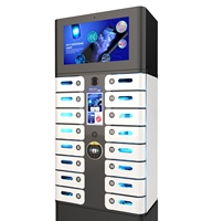 Y2Power MAX, Casillero de Carga para Teléfonos Móviles de 16 Compartimentos, con Sistema de Pago con Tarjeta de Crédito, Máquina Expendedora de Carga Rápida para Teléfonos
