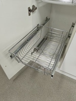Panier coulissant de cuisine en fil métallique pour rangement de légumes, tiroir organisateur, quincaillerie d'armoire, glissière à roulement à billes 400MM