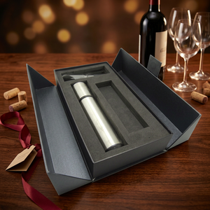 Set de regalo de vino para promoción, set de abridor de vino clásico, regalos promocionales corporativos, elegante empaque de regalo para vino - Product Image 3