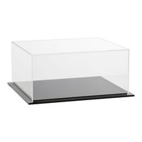 Vitrine de présentation en acrylique transparent pour gant de receveur de baseball, support individuel pour gant de combat de baseball avec fond miroir