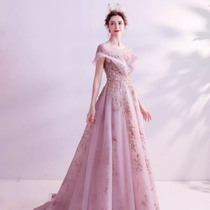 Elegante Vestido Morado Moderno con Volantes para Brindis de Boda, <span class=keywords><strong>Nueva</strong></span> Colección de Verano 2025 para Anfitriones de Fiestas de Fin de Año - Product Image 3