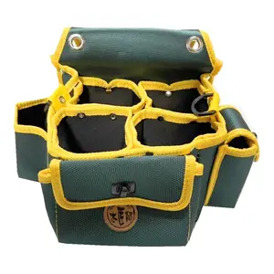 7つのポケットと簡単なアクセスと保管のための大容量ツールウエストバッグを備えたベストセラーの耐久性のあるポリエステルツールバッグ