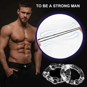 Vendita calda nuovo arrivo 3 pz anelli pene di cristallo Delay anello in Silicone Bdsm Bondage accessori erotici prostata - Product Image 5