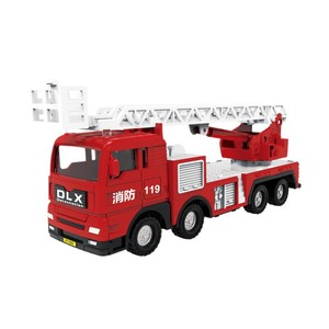 Camion de pompiers jouet pour enfants avec échelle d'accès - Matériaux TPE et silicone, taille 22 cm, résistant aux chutes pour garçons - Product Image 2