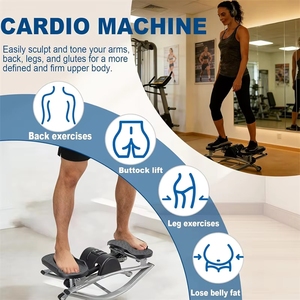 Appareil d'exercice à domicile en forme de U pour l'entraînement des jambes et des fessiers, Stepper latéral à bascule pour le fitness - Product Image 2