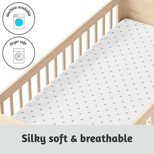 Hot bán tùy chỉnh in ấn mềm trẻ em bé 100% hữu cơ thiên nhiên bông gối nôi bộ đồ giường tấm Set - Product Image 6