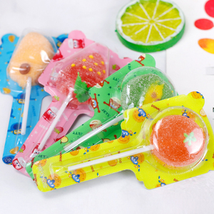 Supermercados Candy Shop 4 sabores afrutados Stick Fruit Sour Gummy Lollipop Caramelos y dulces Bolsa Embalaje Guangdong Eat Normal - Product Image 3