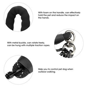 Guinzaglio per Cani in Nylon con Impugnatura Singola per Tre Cani, Corda Non Indolore per Passeggiate all'Aperto, Accessorio Solido 3 in 1 per Animali Domestici - Product Image 6