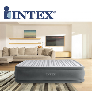 <span class=keywords><strong>Intex</strong></span>-cama de aire de tiro medio con Bip, 67766 rayas flocado Deluxe, gris y blanco, doble haz, serie Dura - Product Image 6