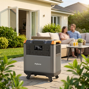Generator Tenaga Surya OEM 5376Wh 3000W Gelombang Sinus Murni Baterai LFP Colokan UK Stasiun Daya Cadangan Rumah Karavan Motorhome 4 Jam - Product Image 1