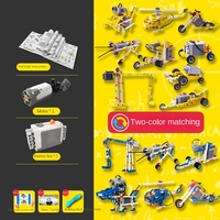Nouveau Kit de Programmation Robotique K002 Jaune en Plastique ABS Compatible pour Enfants, 40 Pièces, Animaux et Nature, Jouets Éducatifs à Assembler