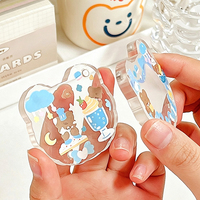 Marco de Fotos Acrílico Grueso con Impresión UV, Resistente al Agua, con Soporte Magnético de Doble Cara para Fotos de Ídolos y Tarjetas de Regalo