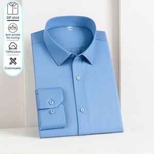 <span class=keywords><strong>Camicia</strong></span> Formale da <span class=keywords><strong>Uomo</strong></span> 100% Cotone a Maniche Lunghe, Resistente alle Pieghe e Senza Stiratura, Facile da Mantenere, Stile e Taglia Personalizzabili - Product Image 1