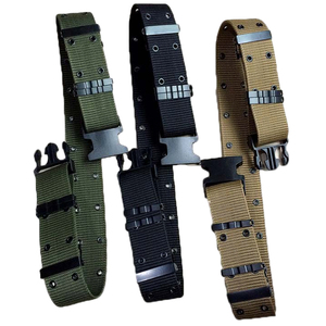 Outdoor Men‘s Quick Release Nylon <b>Webbing</b> Tactical Belt With Heavy Duty Buckle Waist Belt - Product Image 1