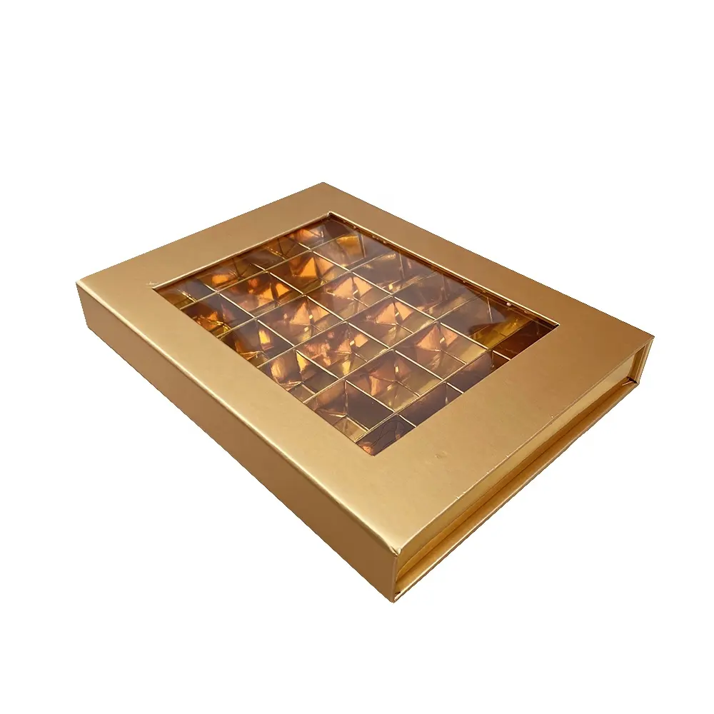 Горячая распродажа, новый дизайн, Высококачественная коробка для шоколада для торжеств, печать на заказ, роскошная коробка для упаковки шоколада