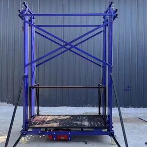 <span class=keywords><strong>Platform</strong></span> Kerja Perancah Lipat Elektrik, Lift Perancah 6m Beban 500 kg, Perancah Pengangkat Elektrik dengan Remote Control - Product Image 5