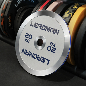 Plaques de musculation de compétition en fonte d'acier inoxydable calibrées Leadman, <span class=keywords><strong>poids</strong></span> fractionnel, logo personnalisé, durables, utilisation universelle - Product Image 3