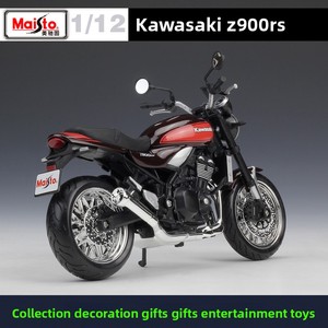 Modèle de <span class=keywords><strong>moto</strong></span> miniature MAISTO 1:12 Kawasaki Z900RS avec suspension et béquille pour collectionneurs, exposition, cadeau, vente en gros - Product Image 3