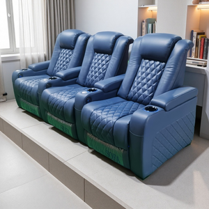 Modernes Heimkino VIP Cinema <span class=keywords><strong>Sofa</strong></span> Leders essel Elektrische <span class=keywords><strong>Massage</strong></span> Power Liege sitze Bequemer Holzrahmen stuhl - Product Image 4