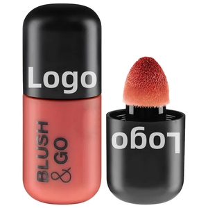 Fard à joues liquide rose clair finition mate logo personnalisé fard à joues liquide organique imperméable à l'eau lueur naturelle longue durée - Product Image 3
