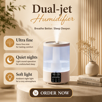 Humidificateur ultrasonique électrique intelligent 5L d'usine OEM, aromathérapie, lumière LED à changement de couleur, faible bruit, résistant à la corrosion, pour hôtel