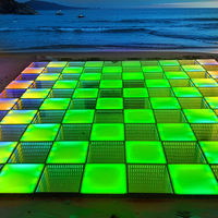 Paneles de pista de baile LED 3D portátiles interactivos Juego activo de fiesta de boda magnético inalámbrico Clasificación IP65