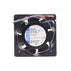 Ventilador Axial ebmpapst DV5214/2N 127x127x38mm 24V DC 5000rpm 158.9CFM 20.4W con Rodamiento de Bolas IP54 y Cables para Inversores - Product Image 1