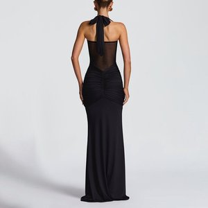2025 <span class=keywords><strong>para</strong></span> <span class=keywords><strong>Amazon</strong></span> Cross-Border nuevo vestido <span class=keywords><strong>de</strong></span> mujer Sexy sin espalda diseño <span class=keywords><strong>de</strong></span> cadera encaje decoración tela <span class=keywords><strong>de</strong></span> gasa estilo Casual <span class=keywords><strong>para</strong></span> verano - Product Image 4