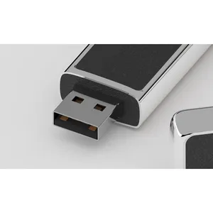 Clé USB en cuir classique, gadgets personnalisés - Product Image 3