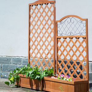 Support de fleurs en <span class=keywords><strong>bois</strong></span>, bac à fleurs pour la plantation de fruits et légumes en plein air, boîte en <span class=keywords><strong>bois</strong></span> en fer maillé et pot en <span class=keywords><strong>bois</strong></span> - Product Image 4