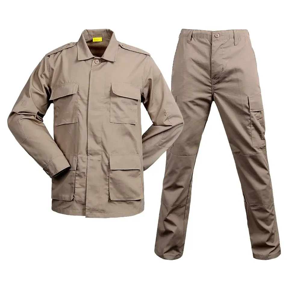 Egypt Republican Khaki Color Uniform Camouflage Suit African BDU Uniform for Men