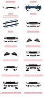 Kit carrosserie complet style C63 avec pare-chocs avant, pare-chocs arrière, calandre, amélioration extérieure pour Mercedes-Benz Classe C W205 2015 2016 2017 2018
