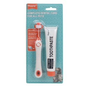 Kit de Soins Bucco-Dentaires pour Animaux à Poils Doux Saveur Vanille – Réduit la Mauvaise Haleine – Nettoyage à 360 Degrés – <span class=keywords><strong>Dentifrice</strong></span> pour Chiens – Offre Spéciale - Product Image 5