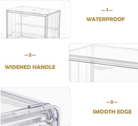 2025 nouveaux produits présentoir personnalisé risersshowcase boîtes en acrylique 3 niveaux présentoir en acrylique transparent pour figurines Pop