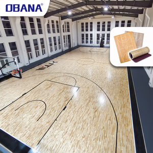 <span class=keywords><strong>Parquet</strong></span> en PVC pour sports d'intérieur, fabriqué directement en usine, réduction du bruit, antidérapant, tapis en rouleau pour terrains de basketball - Product Image 1