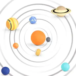 9Pcs simulazione il sistema solare plastica Cosmic Planet System Universe Model Figures materiali didattici scienza giocattoli educativi