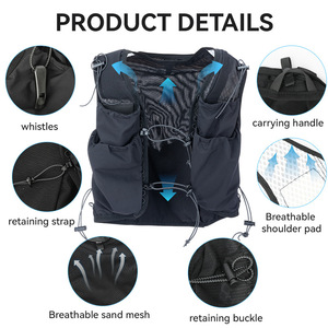 Sport de plein air course gilet eau sac à dos réglable respirant hydratation gilet sac pour course piste Marathon cyclisme Fitness - Product Image 2