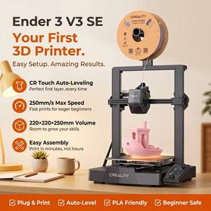Global 3D-Drucker Ender 3 V3 SE mit Automatischer Nivellierung, Industrieller PLA-Drucker für Einsteiger, Einfach zu Bedienen, Hochgeschwindigkeits-Desktop-FDM - Product Image 1