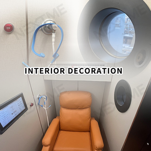 Chambre hyperbare en alliage d'aluminium de qualité aéronautique avec climatiseur à eau pour usage professionnel et soulagement de la fatigue - Product Image 4