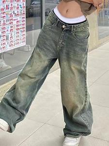 <strong>Treet</strong> Spice Girls Do Old Retro Wide Leg Jeans Women's Regular High Waist Quick Dry - Product Image 2