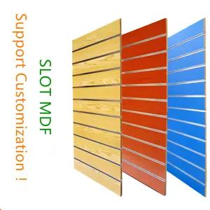 Slatwall Display Factory Direct Sale Display Shelves MELAMINE GROOVED SLATWALL Slot MDF Board