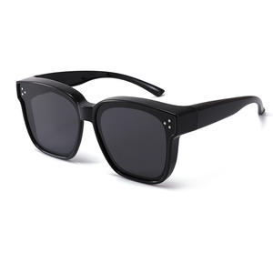 רטרו קלאסי מלבן בסגנון משקפי שמש עדשה אופנתית Tac מחוזק מקדשים רחב 400 משקפי שמש מרובע - Product Image 6