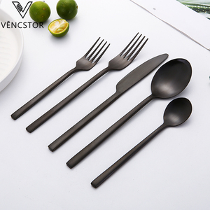 Knife Spoon Fork Knife Spoon Fork Set Gold Black Cutlery Set Silverware Stainless Steel Flatware Set