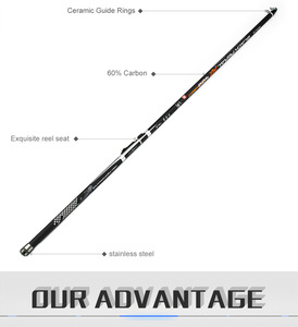 Caña de pescar de carbono NT0470, señuelo telescópico de agua de mar, 4m/5m/6m - Product Image 4