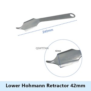 Retraktor <span class=keywords><strong>Hohmann</strong></span> Stainless Steel untuk instrumen bedah ortopedi anggota tubuh atas bawah - Product Image 3